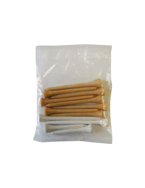 Plain Wood Golf Tee Mix & Match Pack | #1008