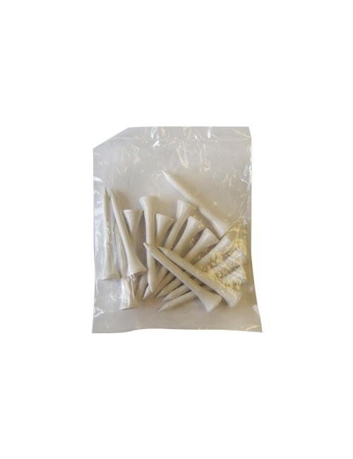 Plain Wood Golf Tee Prebagged 2 1/8" | #1101