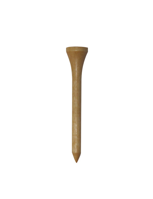 Plain Wood Golf Tee Prebagged 2 3/8" | #1102