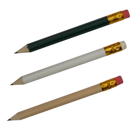Plain Wood Golf Pencil with eraser | #2102