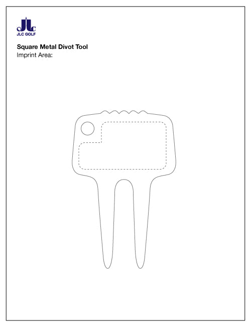 Square Metal Divot Tool - #3012