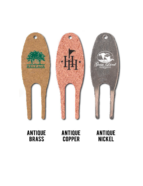 Oval Printed Metal Divot Tool | #3015P
