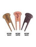 Mushroom Top Die Struck Metal Divot Tool | #3016D