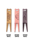 Reverse Fork Die Struck Metal Divot Tool | #3017D