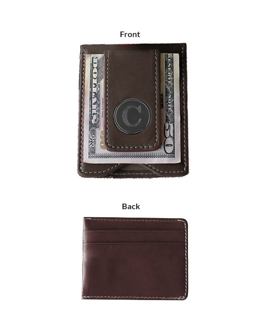 Leather Money Clip slim - #5017 - JLC Golf Shop