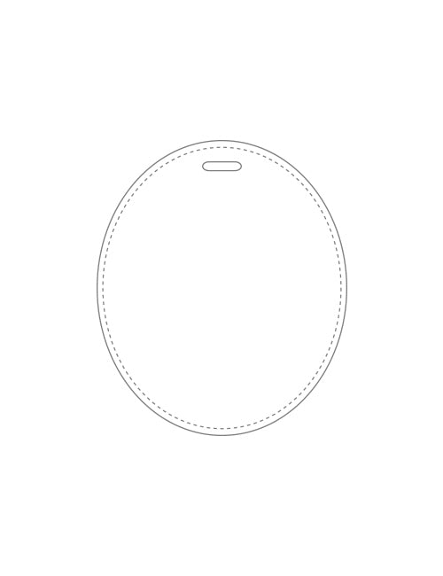Oval Image ST Bag Tag | #5025B