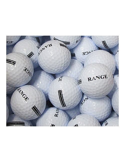 White 2 PC Range Ball with strip | #6001