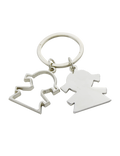 Metal double girl shaped  keychain | #MK143
