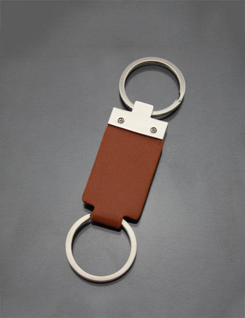 Mixed Leather Key Chain Swoosh | #MLK117