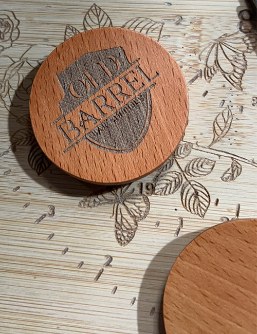 Wood Bag Tag Shield | #50135